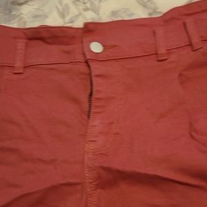 Mauve colored shorts